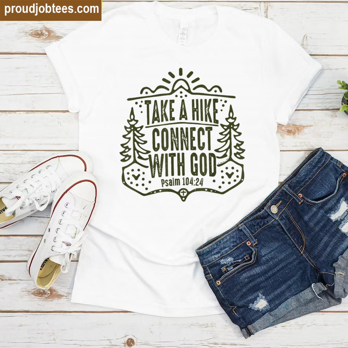 Connect With God Hiking Shirt