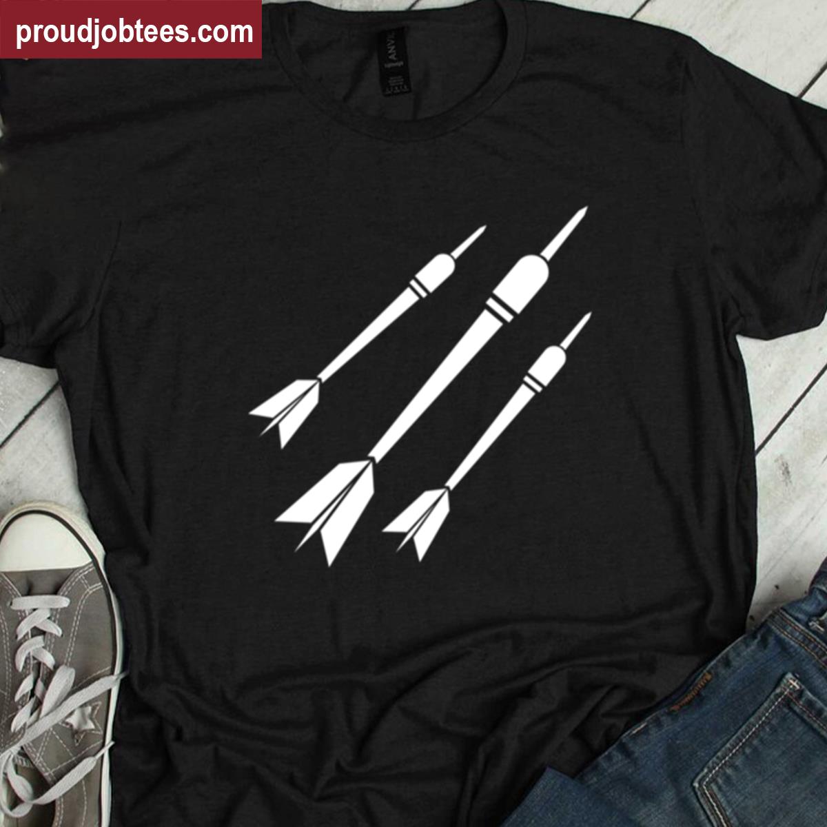 Darts Game White Tee Shirt