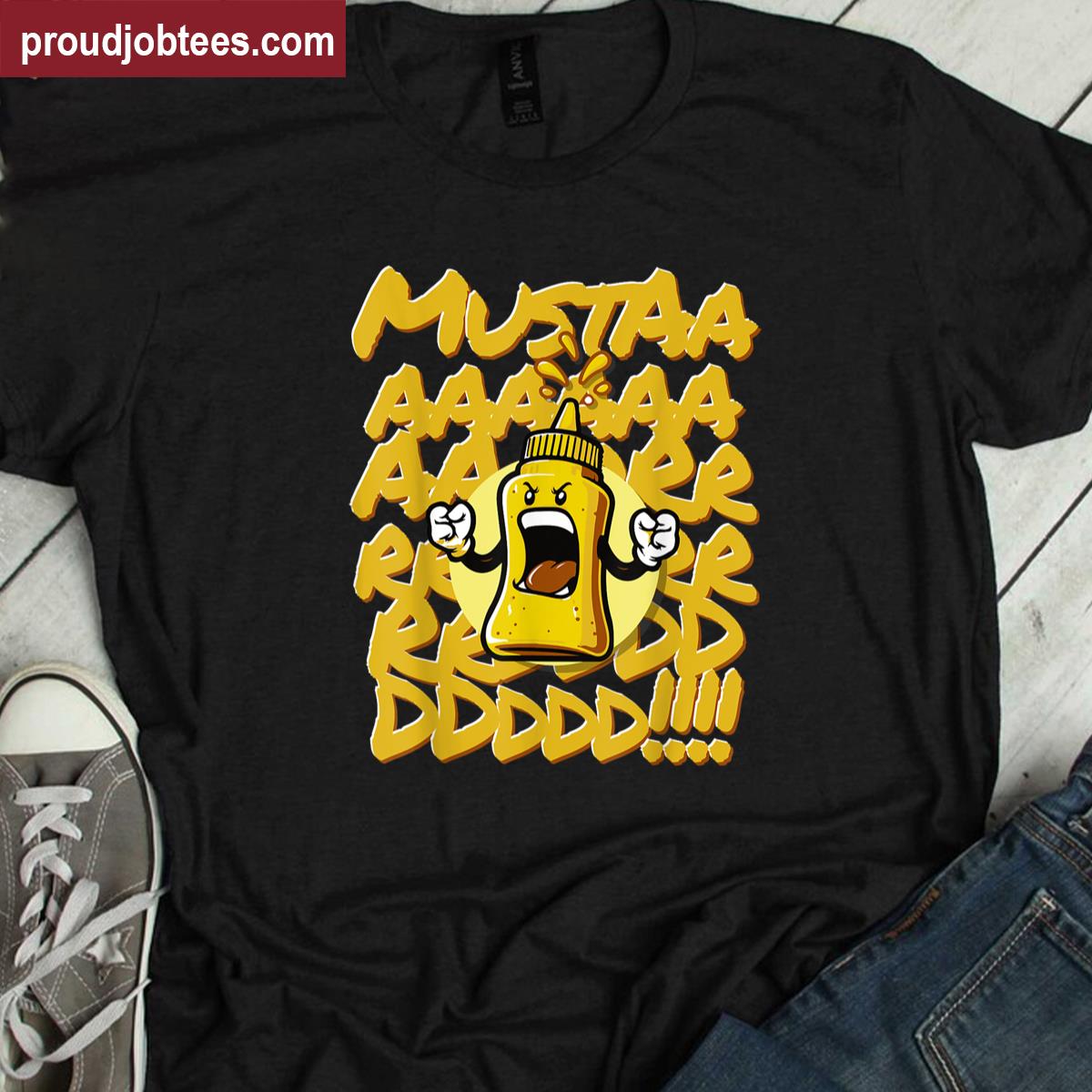 Funny Mustard Graphic Tee Shirt