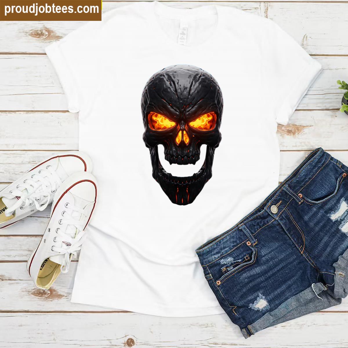 Liquid Metal Skull V Design Shirt
