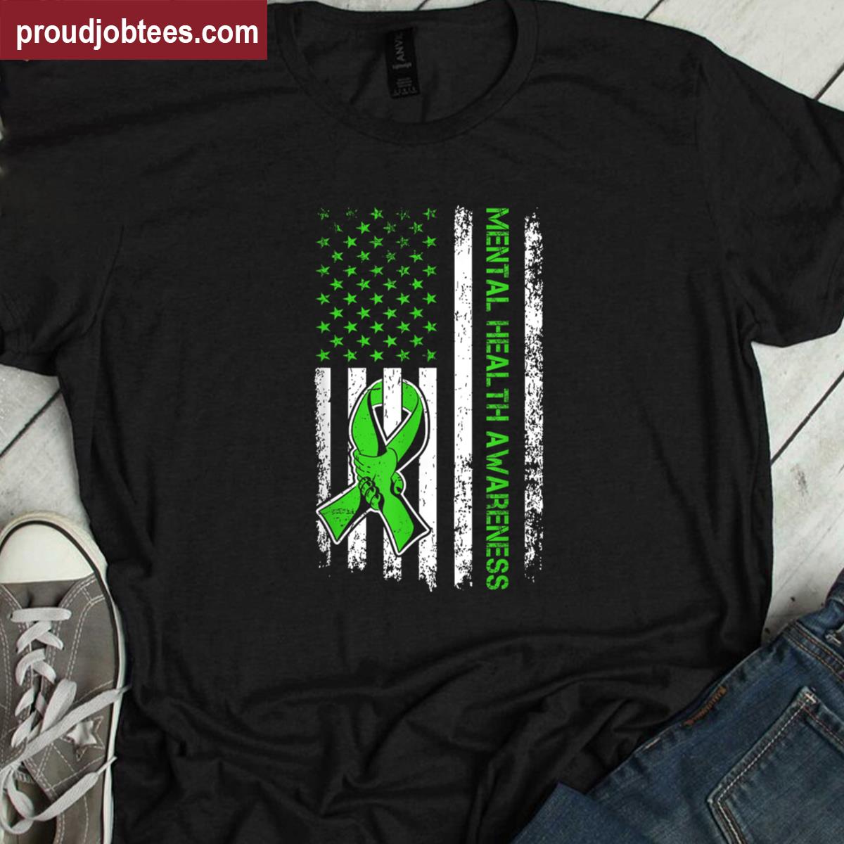 Mental Health Flag Design For Women Shirt