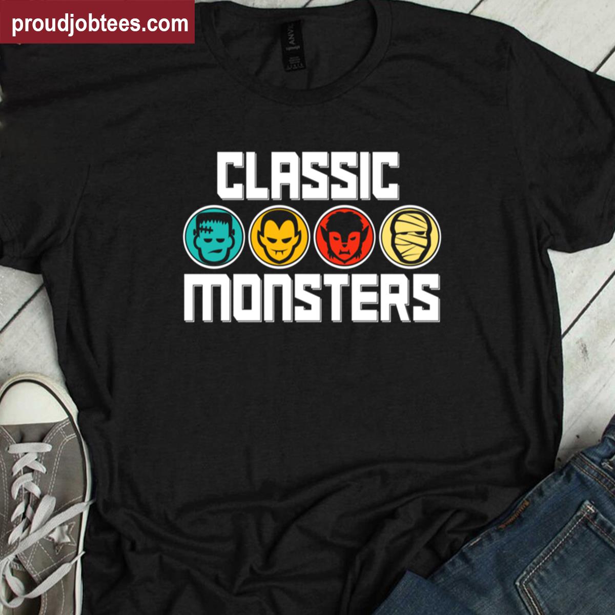 Monsters Cool Design Tee Shirt