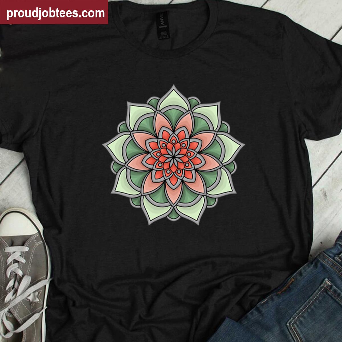 Natural Mandala Art Tee Shirt