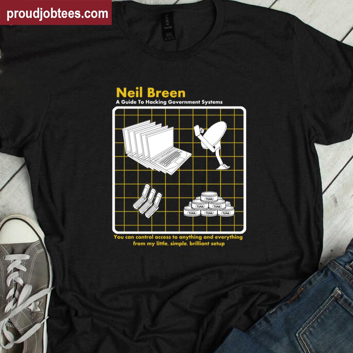 Neil Breen Graphic Tee Hacking Theme Shirt