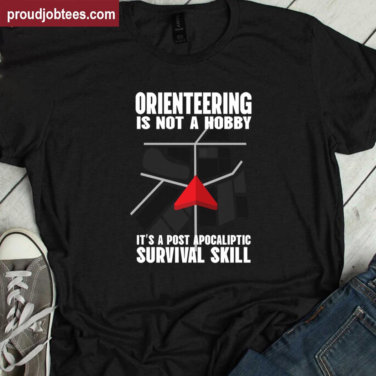 Orienteering Funny Graphic Tee Shirt