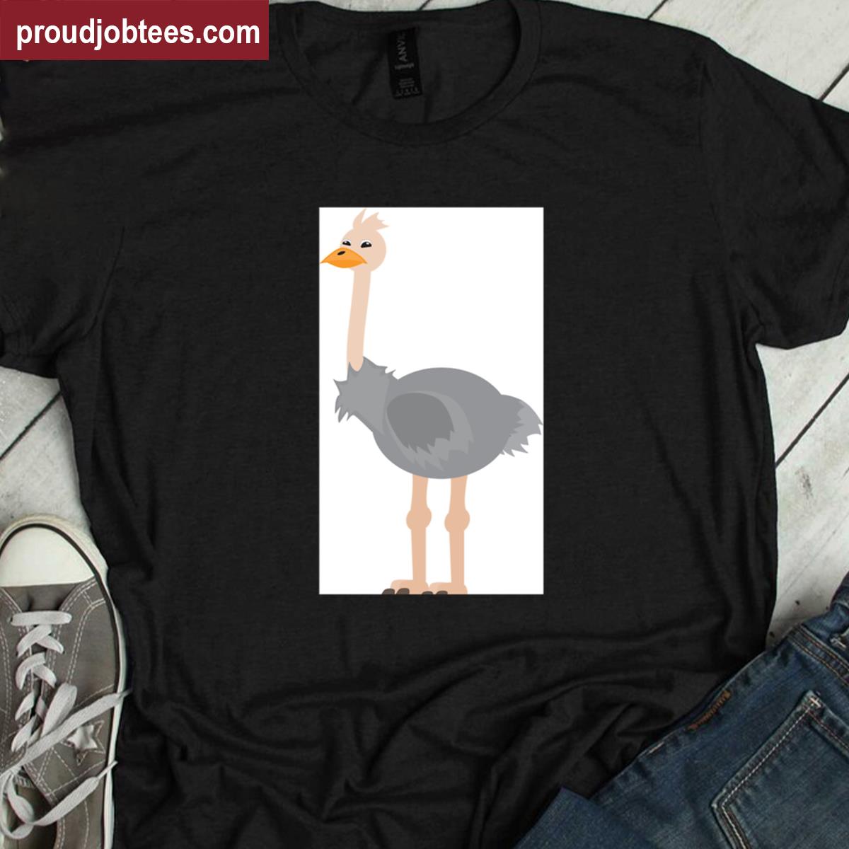 Ostrich Graphic Tee Trendy Shirt