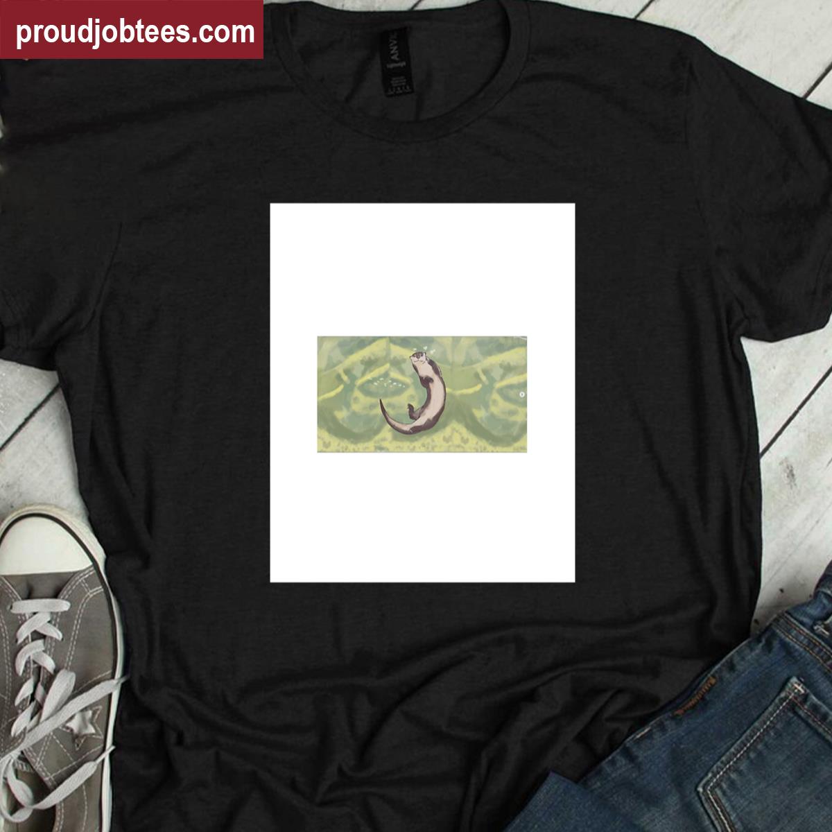 Otter Design Tee Fun Style Shirt