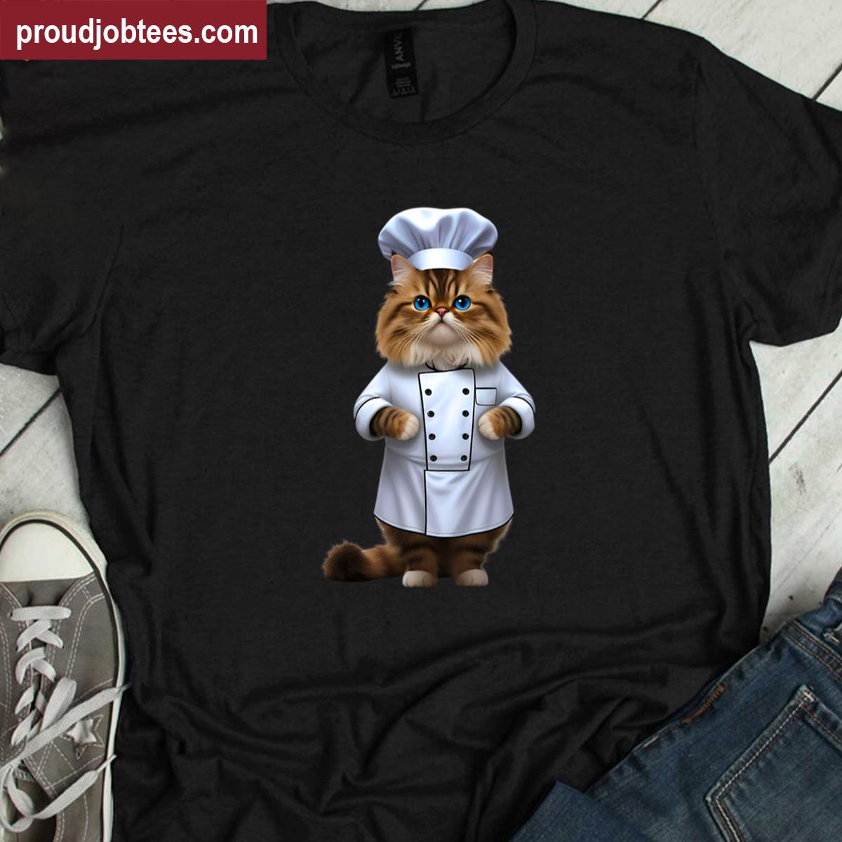 Persian Cat Culinary Design Shirt
