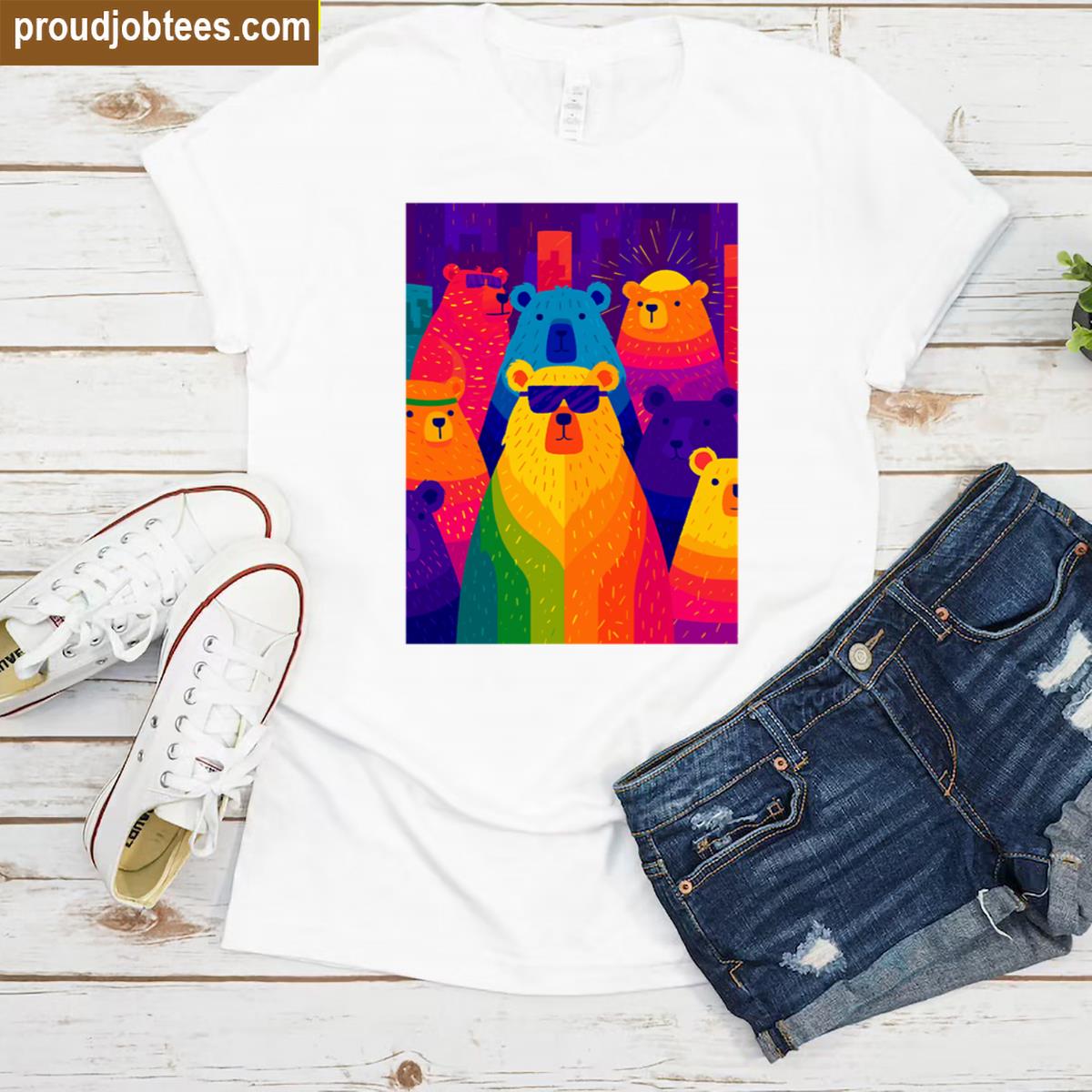 Pride Bears Graphic Tee Shirt