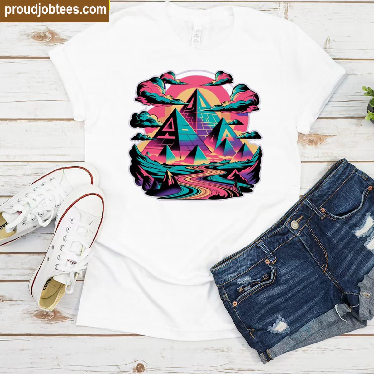Psychedelic Pyramids Premium Shirt