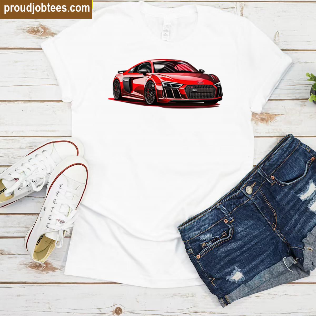 Red Car Graphic Tee Shirt