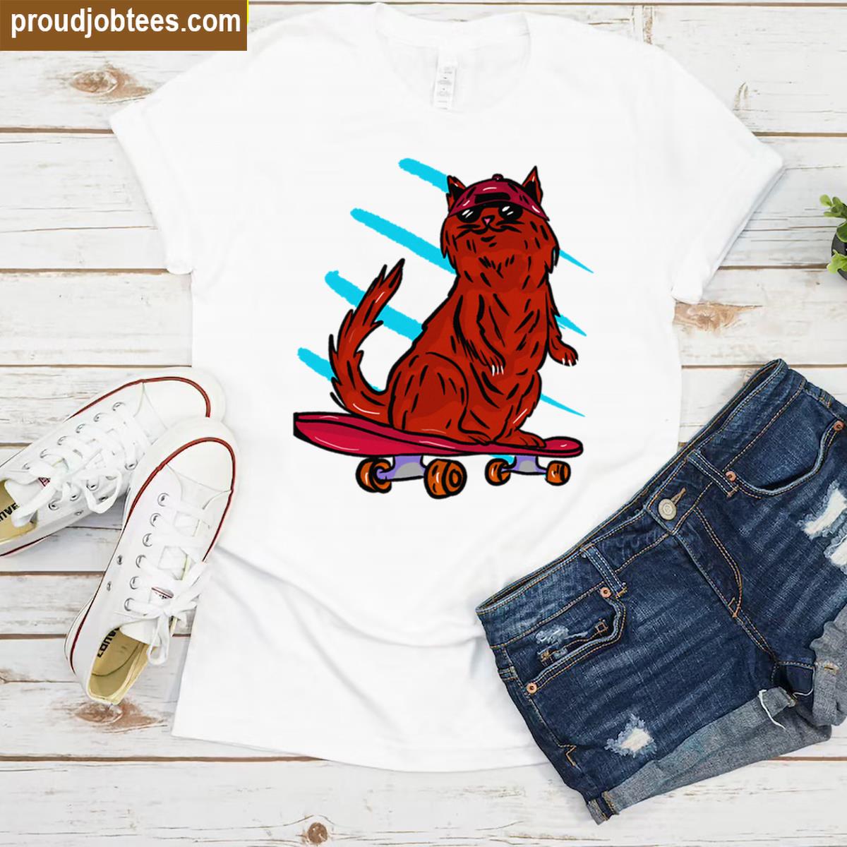 Red Cat Cool Cap Tee Shirt
