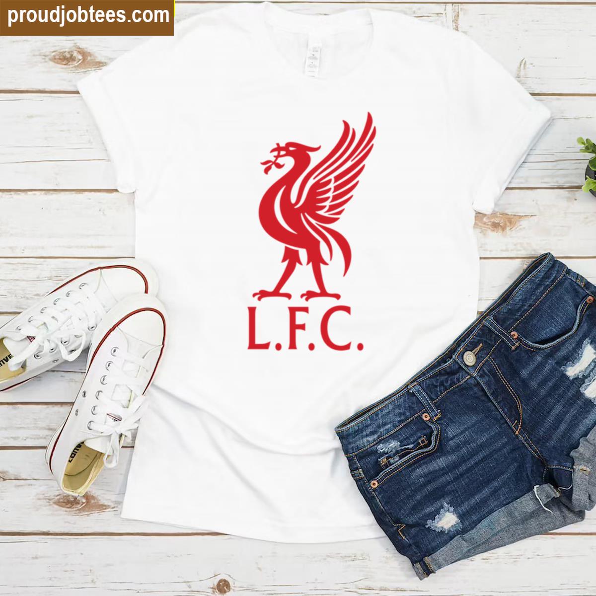 Red Liverpool Lfc Logo Tee Shirt