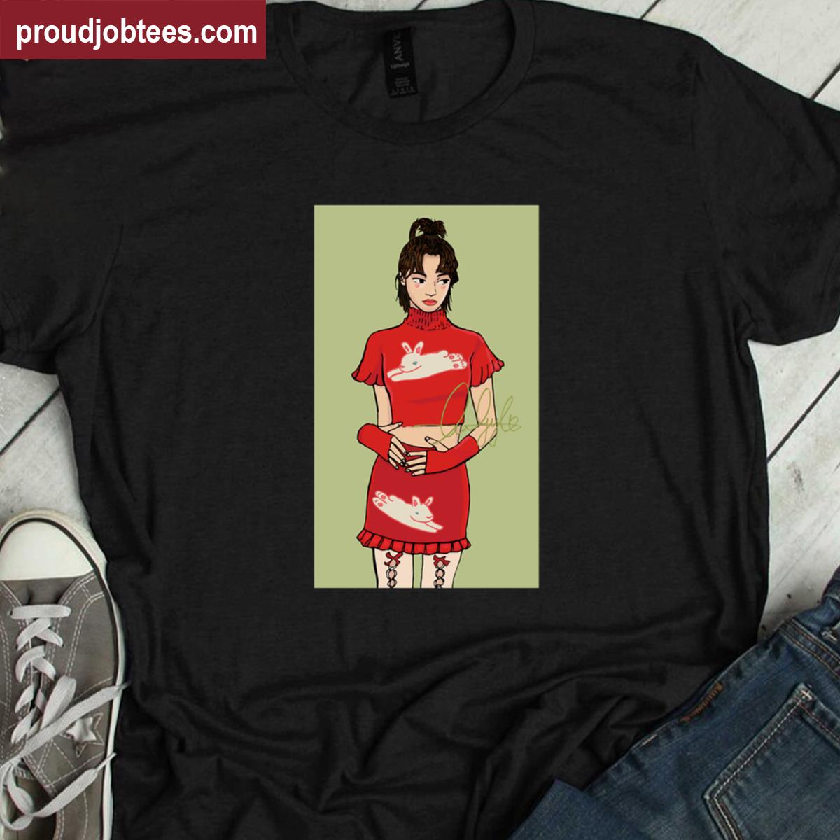 Red Oversized Shirt