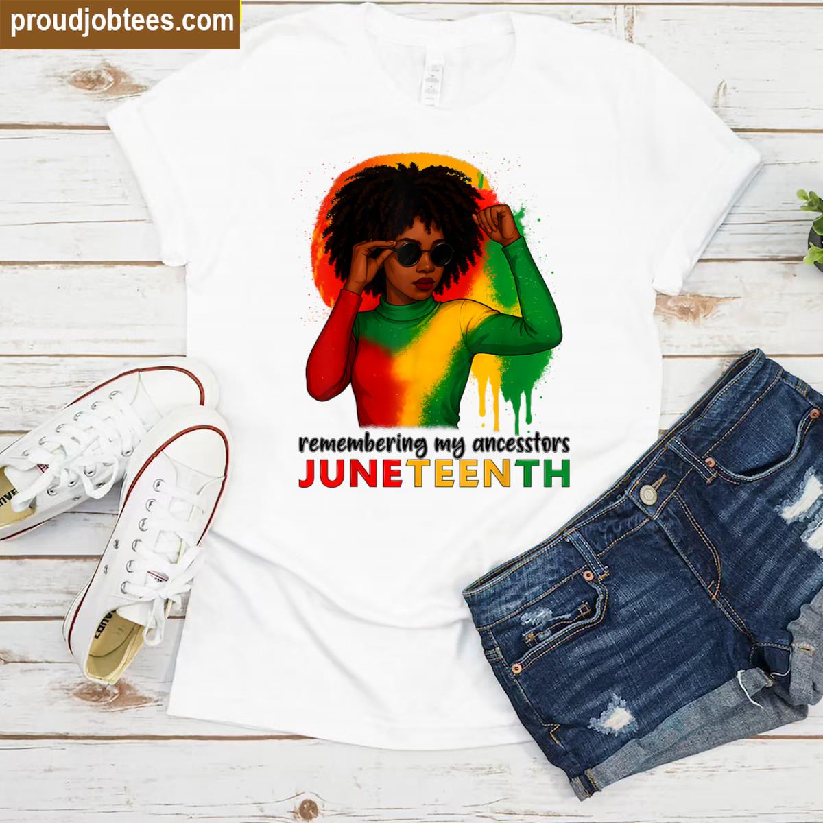 Remembering My Ancestors African American Tee Shirt