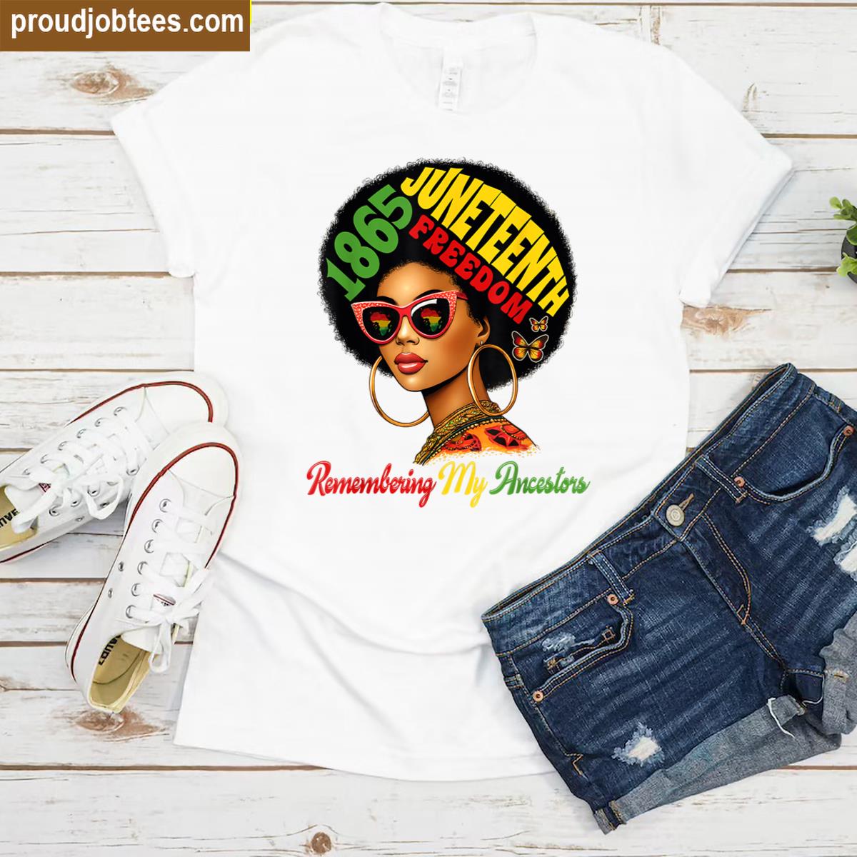 Remembering My Ancestors Family History Tee Shirt