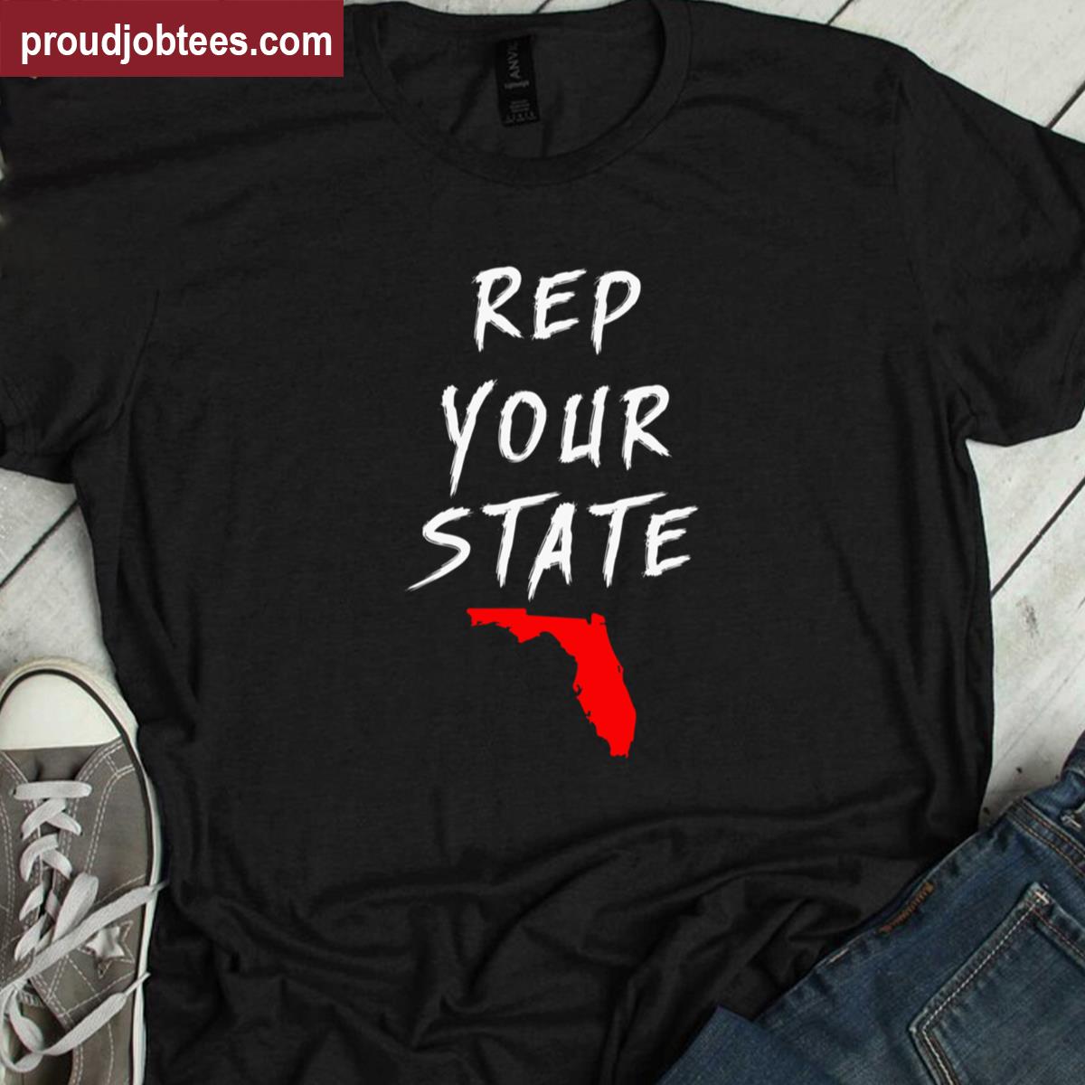 Rep Your State Florida Graphic Tee Shirt
