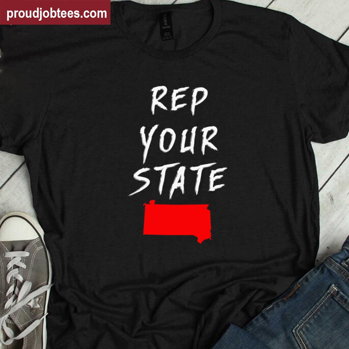 Rep Your State South Dakota Graphic Tee Shirt
