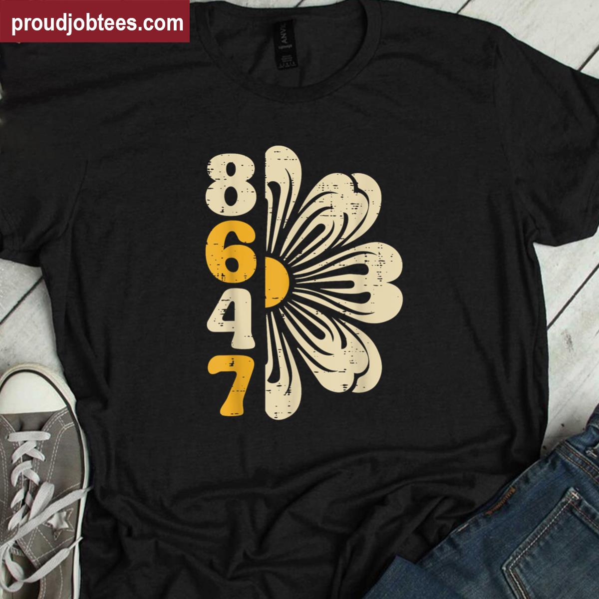 Resist 8647 Daisy Flower Graphic Tee Shirt