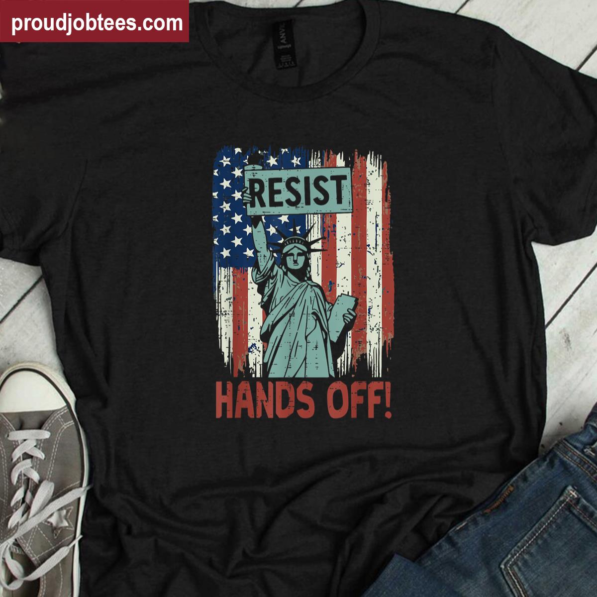 Resist Hands Off Equality Tee Shirt
