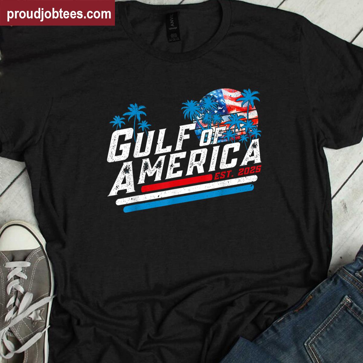 Retro American Flag Tee Shirt