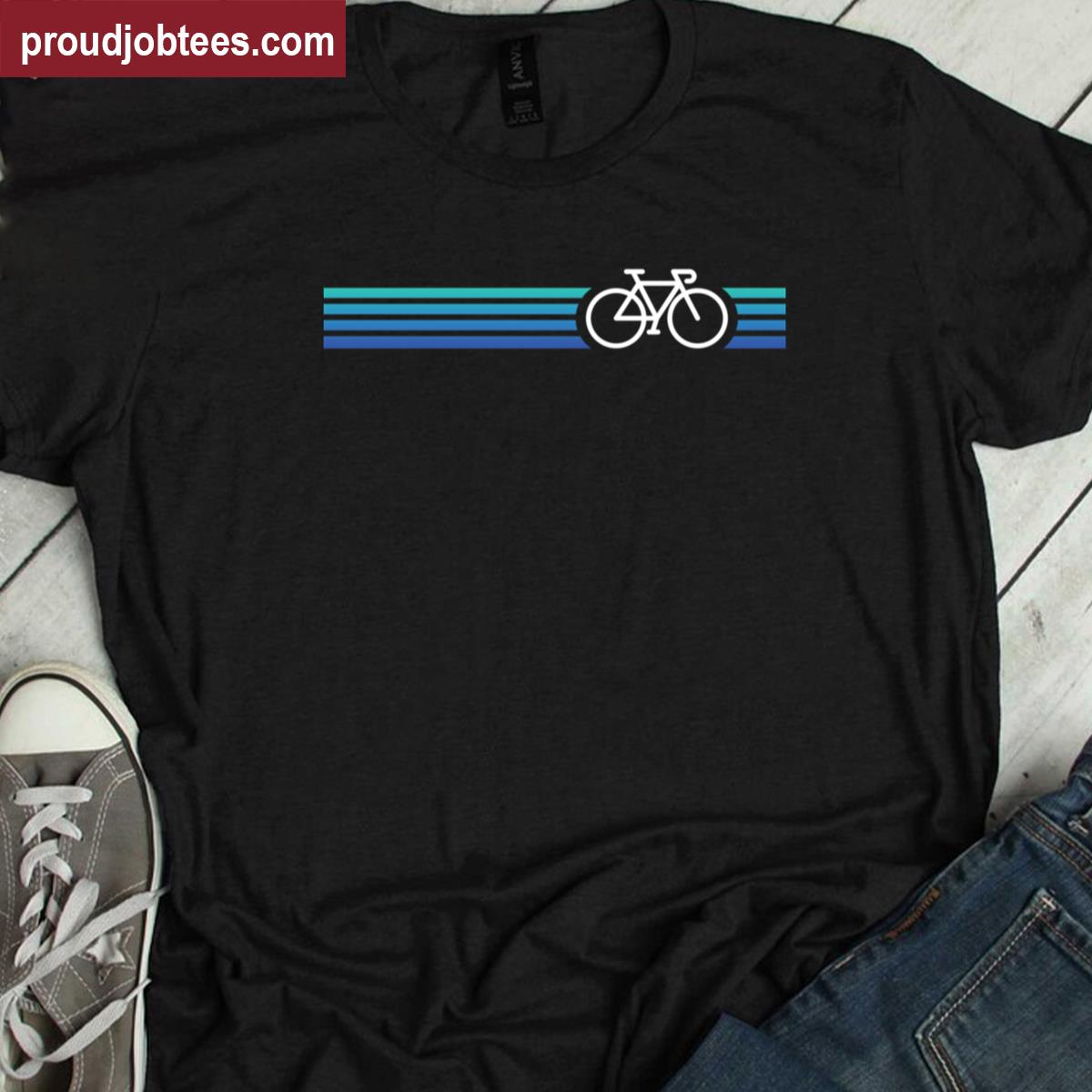 Retro Biking Blue Shirt