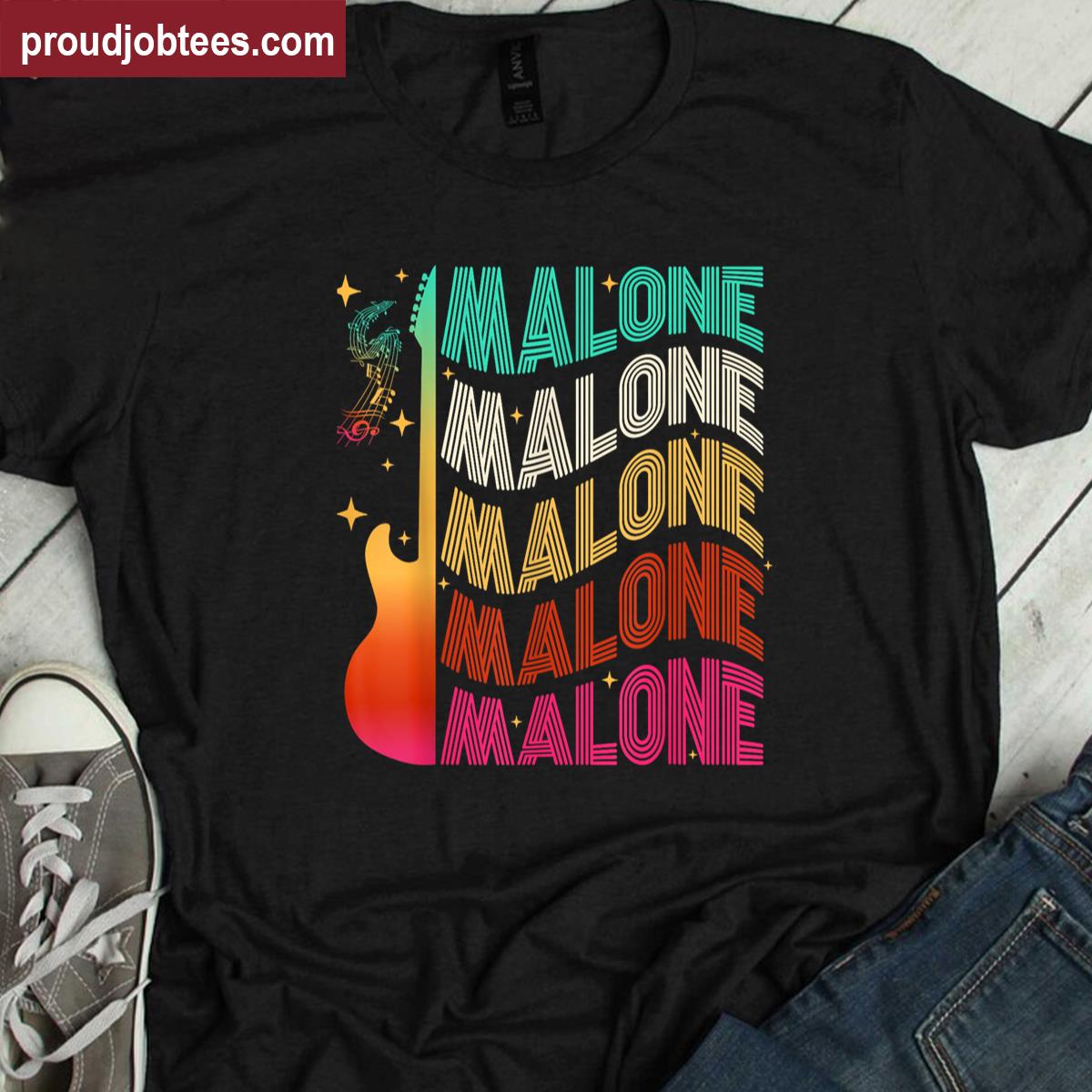 Retro I Love Malone Tee Shirt