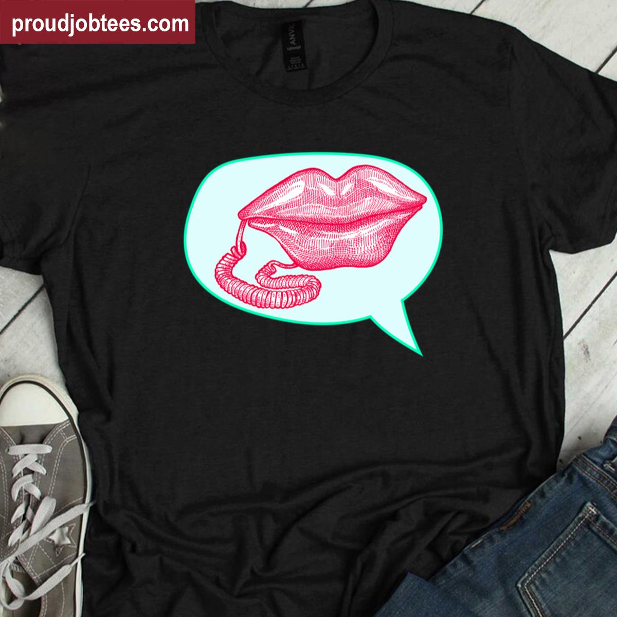 Retro Phone Graphic Tee Shirt