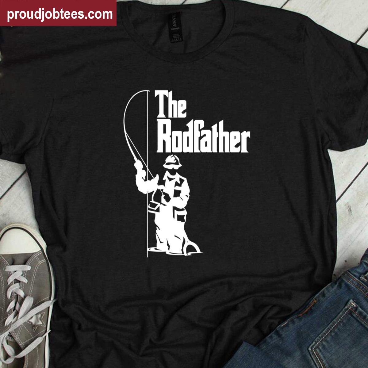 Rodfather Fishing Graphic Tee Shirt