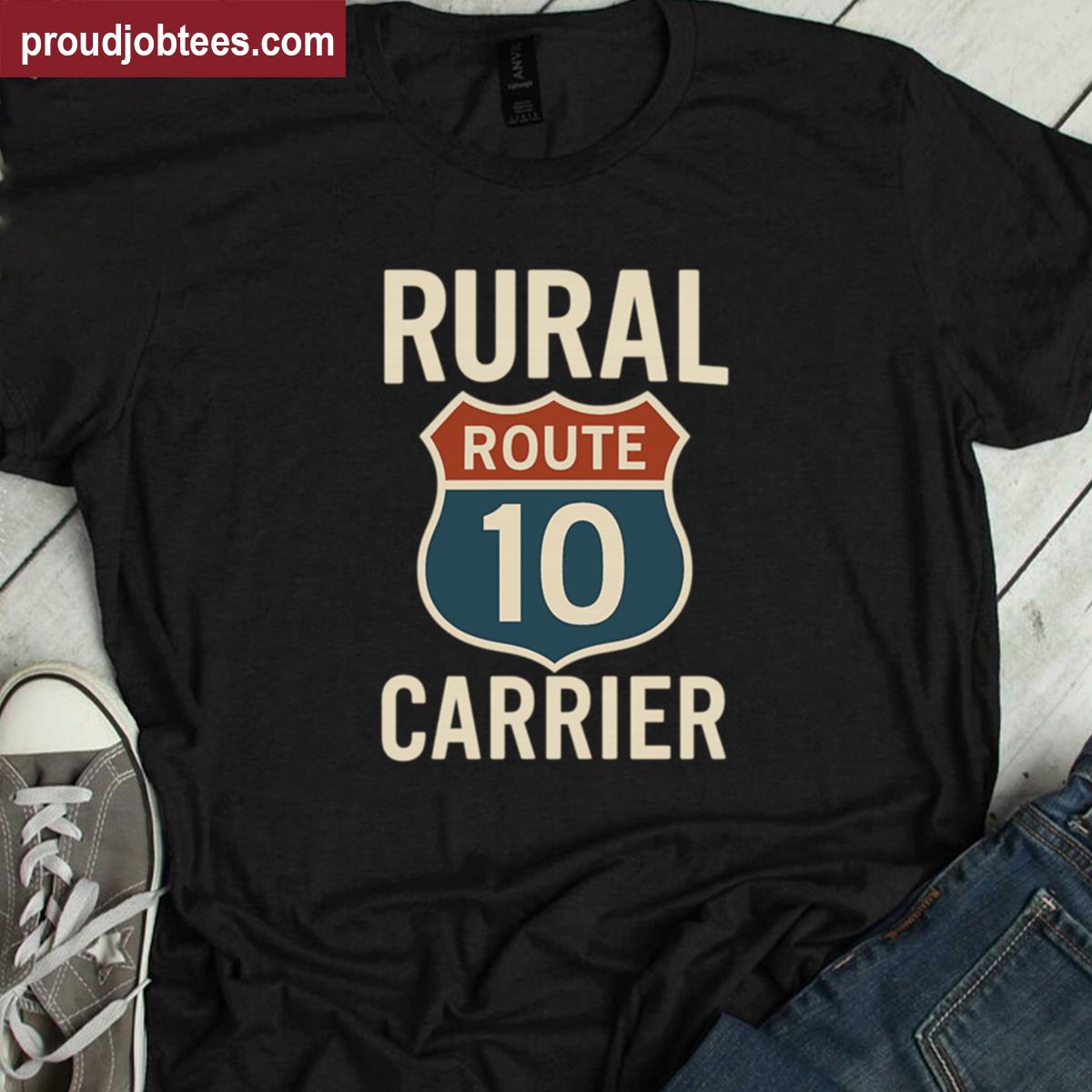 Rural Route Postal Design Tee Shirt