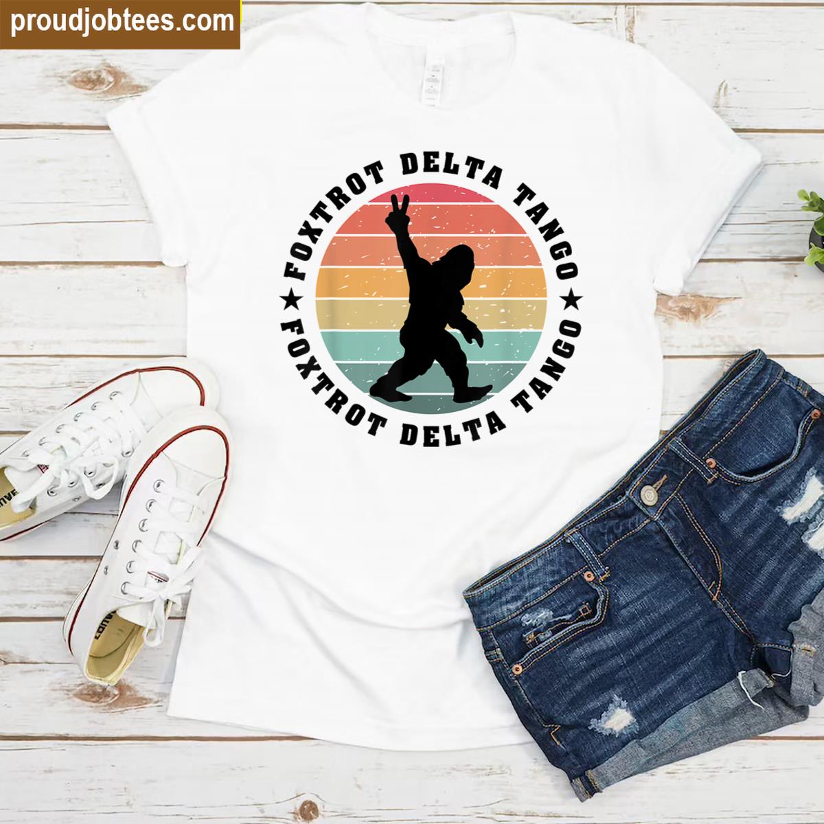 Sasquatch Peace Sign Tee Shirt