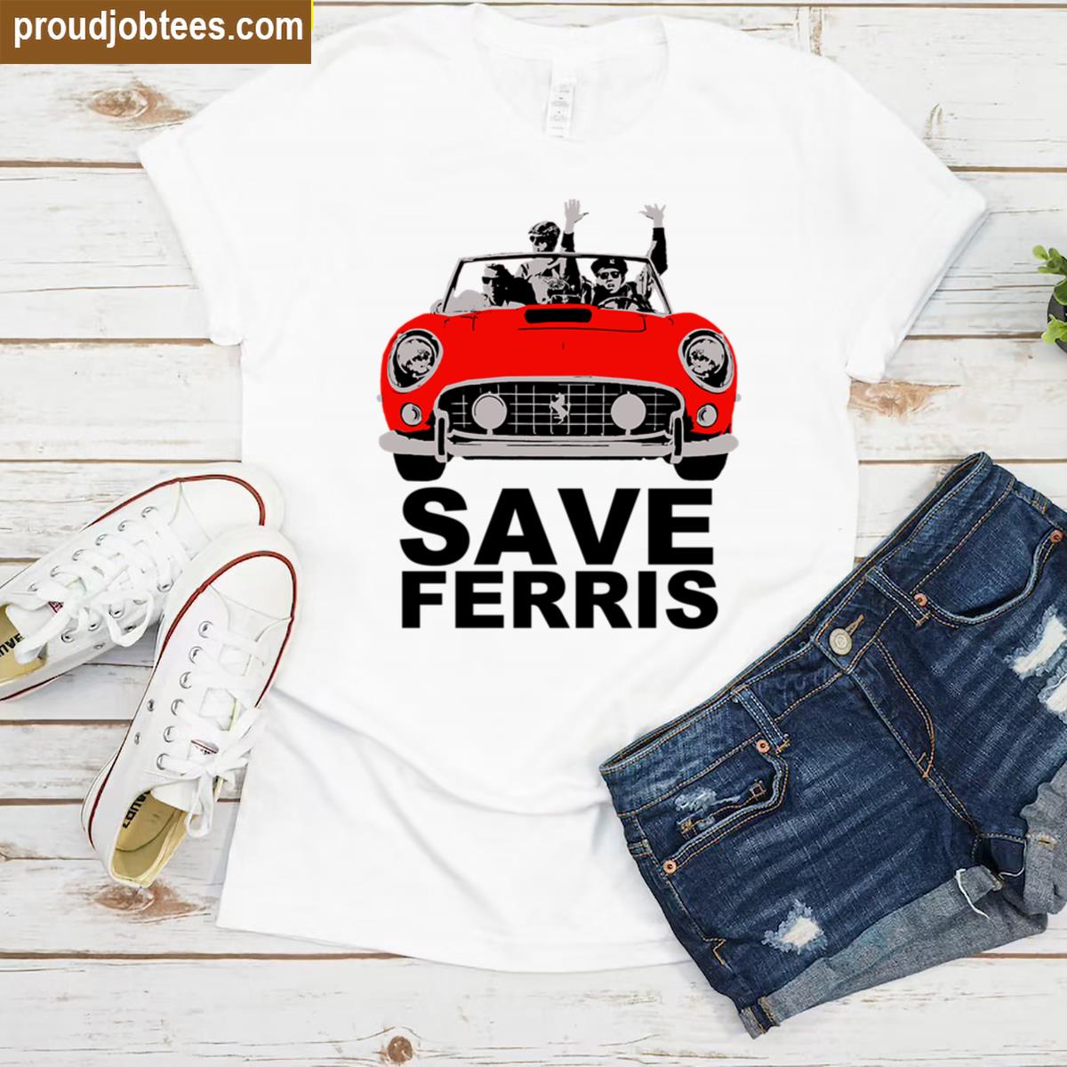 Save Ferris Retro Tee Shirt