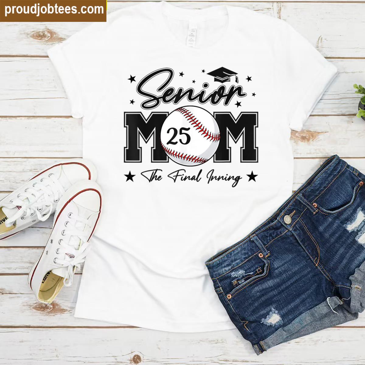 Senior Mom Last Inning Pride Shirt