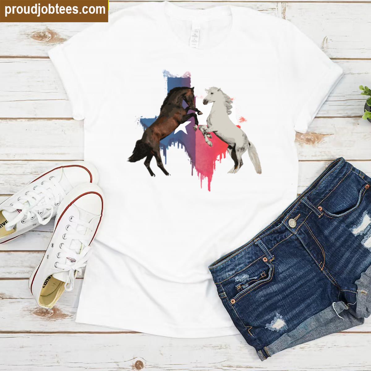 Texas Horses Casual Shirt