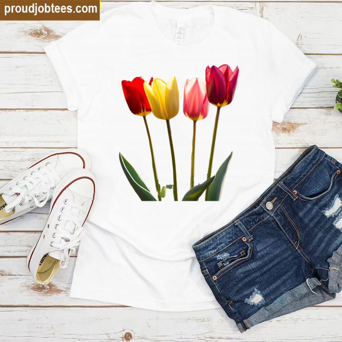 Tulip Dreams Graphic Tee Shirt