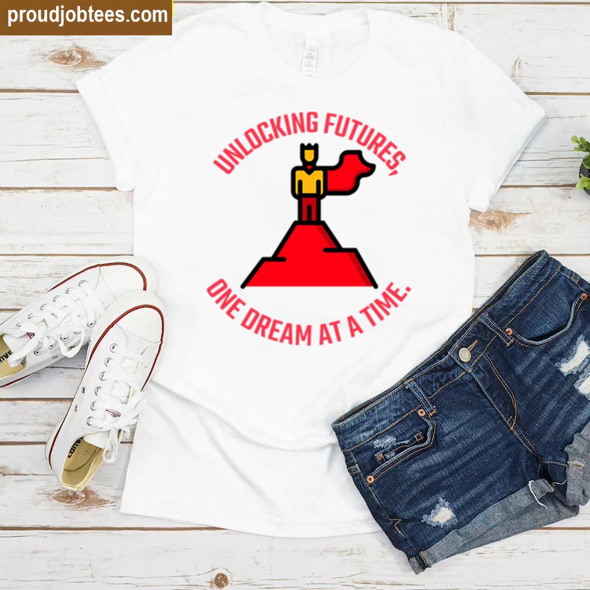 Unlocking Futures Motivational Quote Tee Shirt