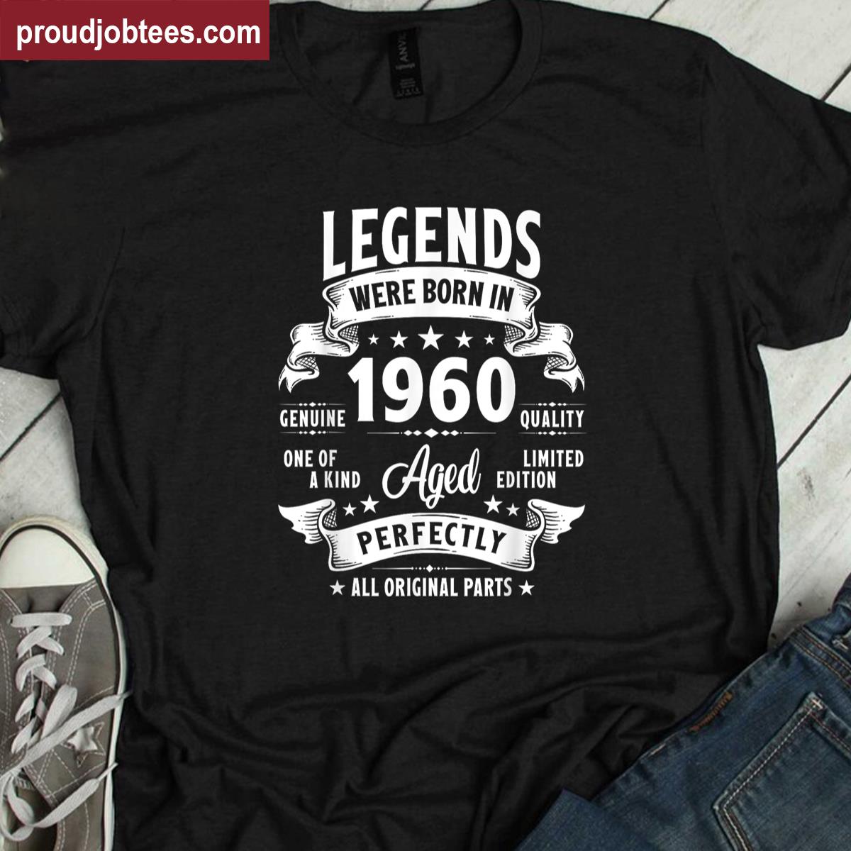 Vintage 1960 Birthday Tee Shirt