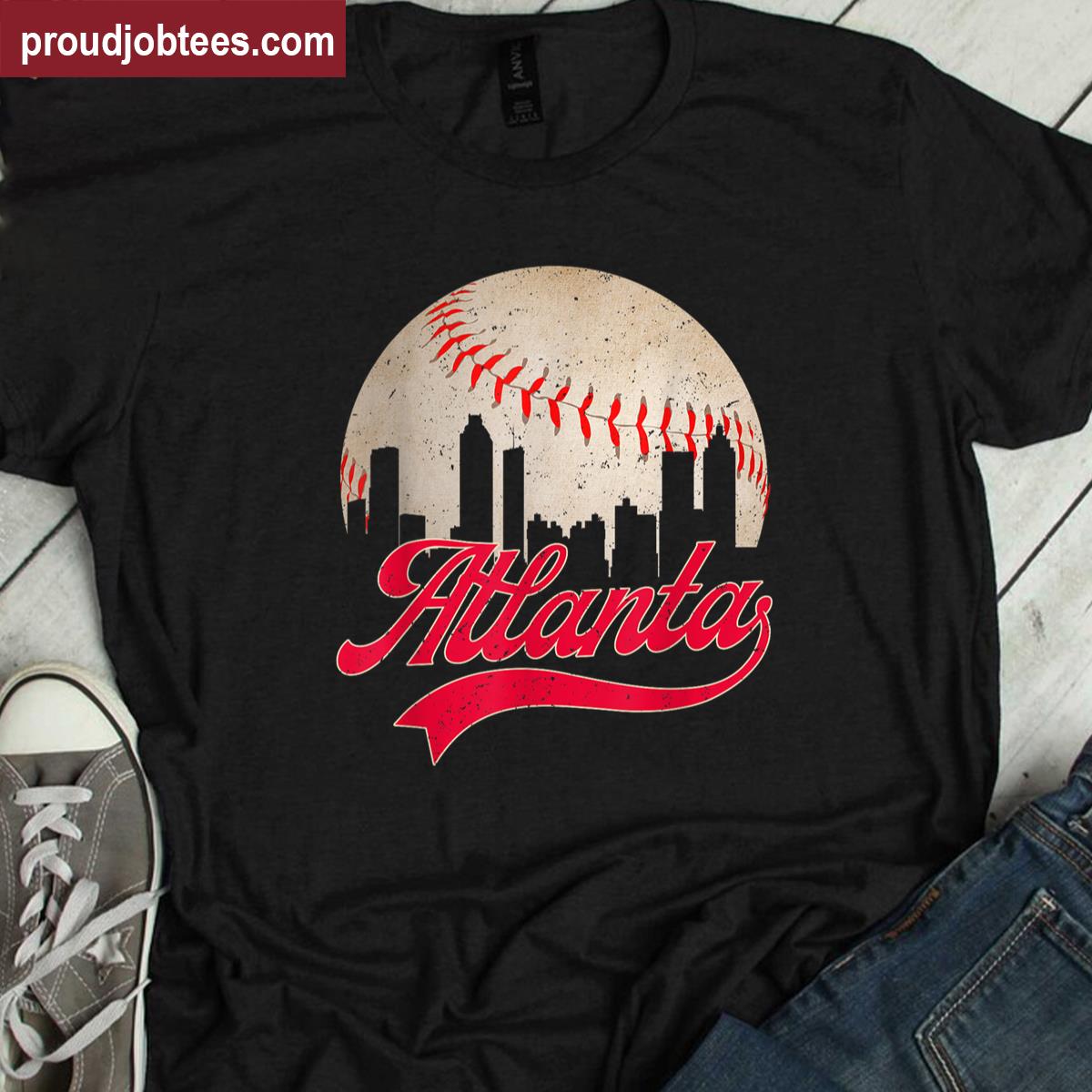 Vintage Atlanta Cityscape Tee For Men Women Shirt