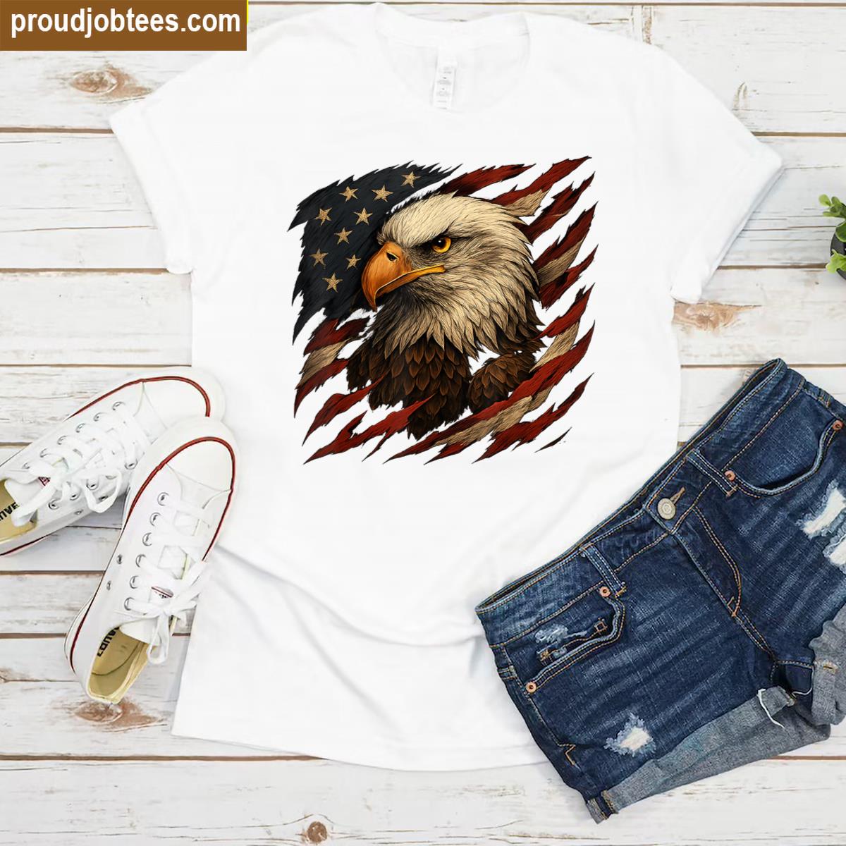 Vintage Patriotic Eagle For Usa Shirt
