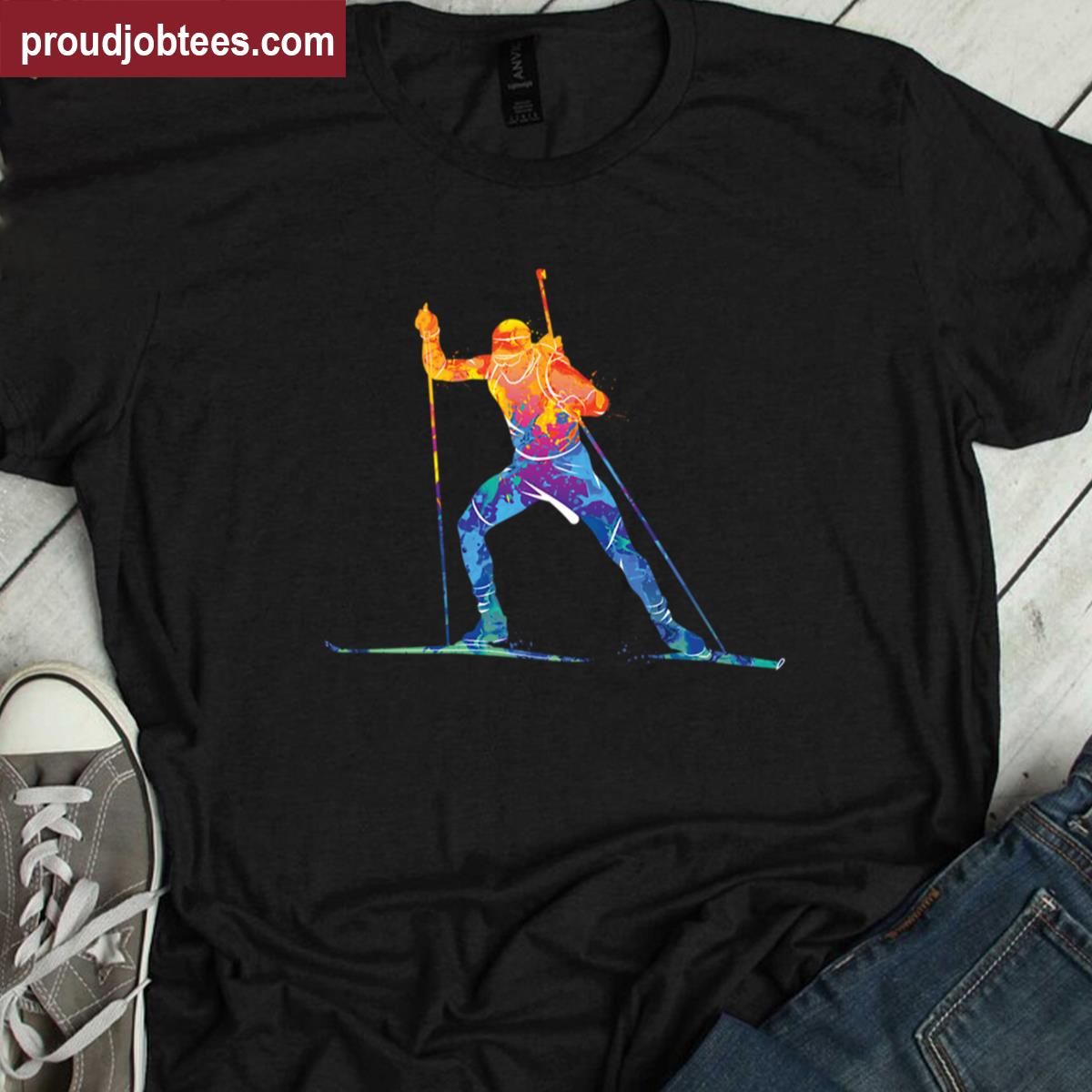 Watercolor Biathlon Unique Style Shirt