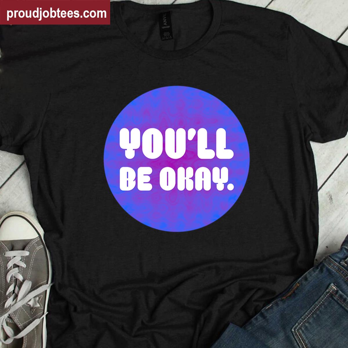 Youll Be Okay Wave Pattern Shirt