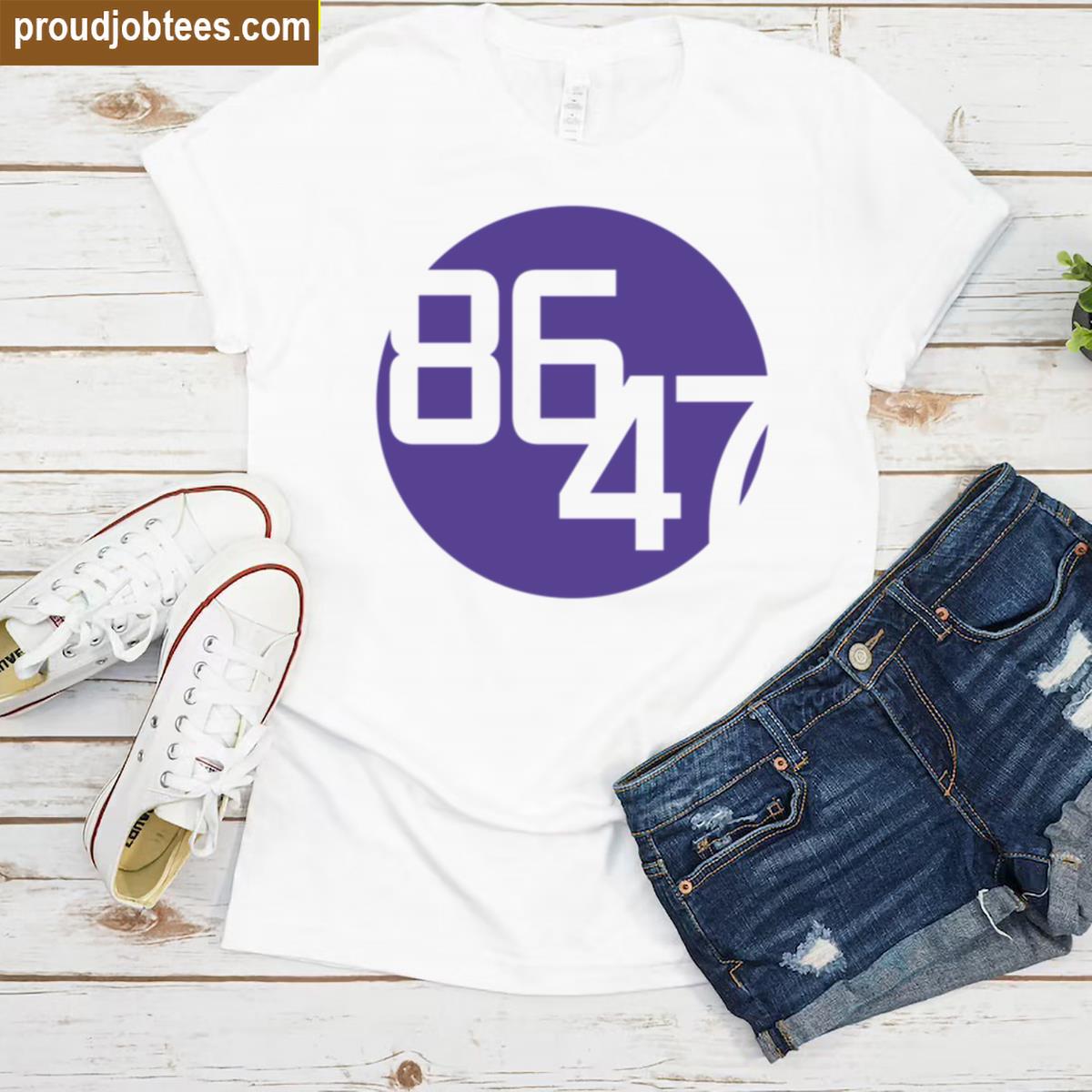 8647 Dark Purple Dot Shirt