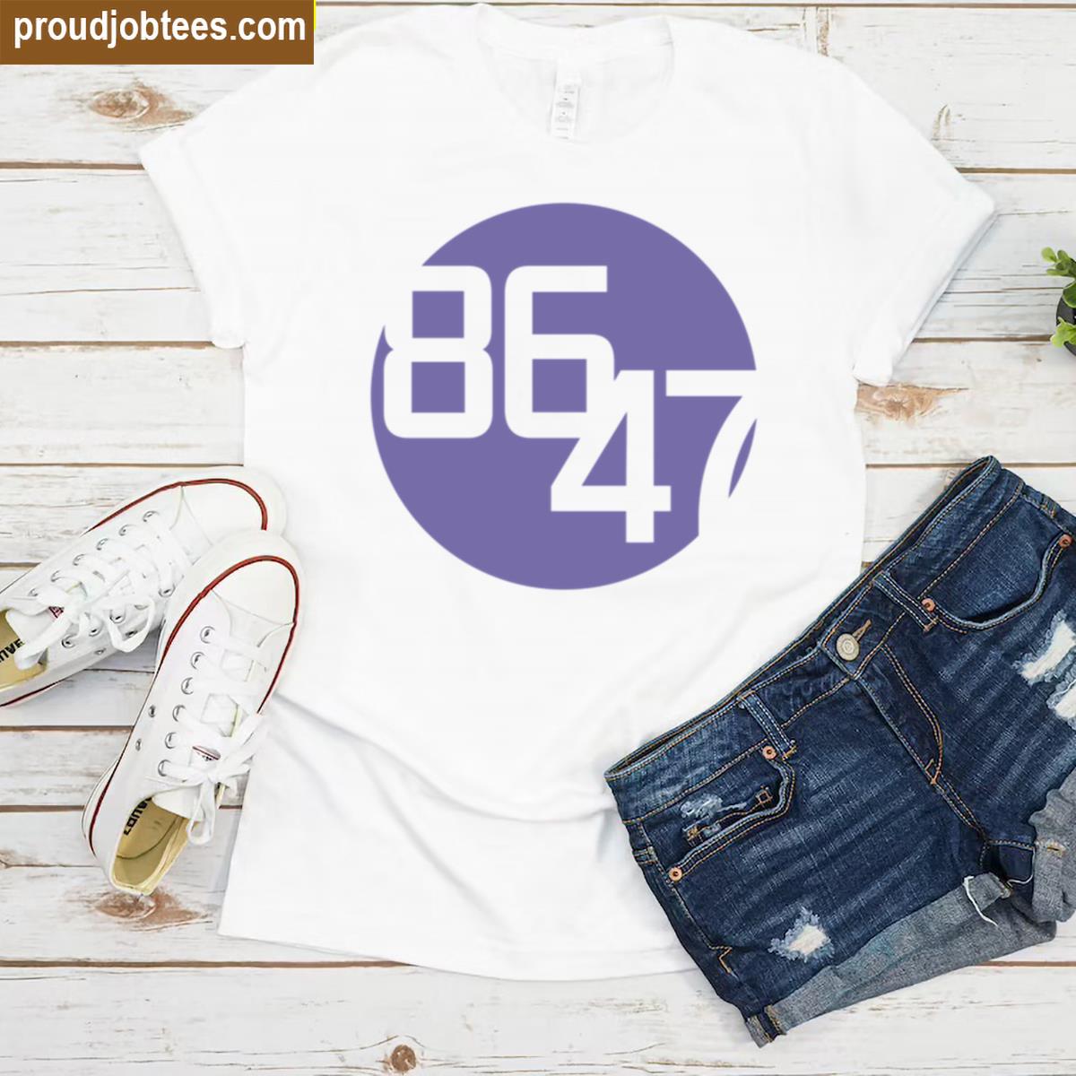 8647 Light Purple Dot Shirt