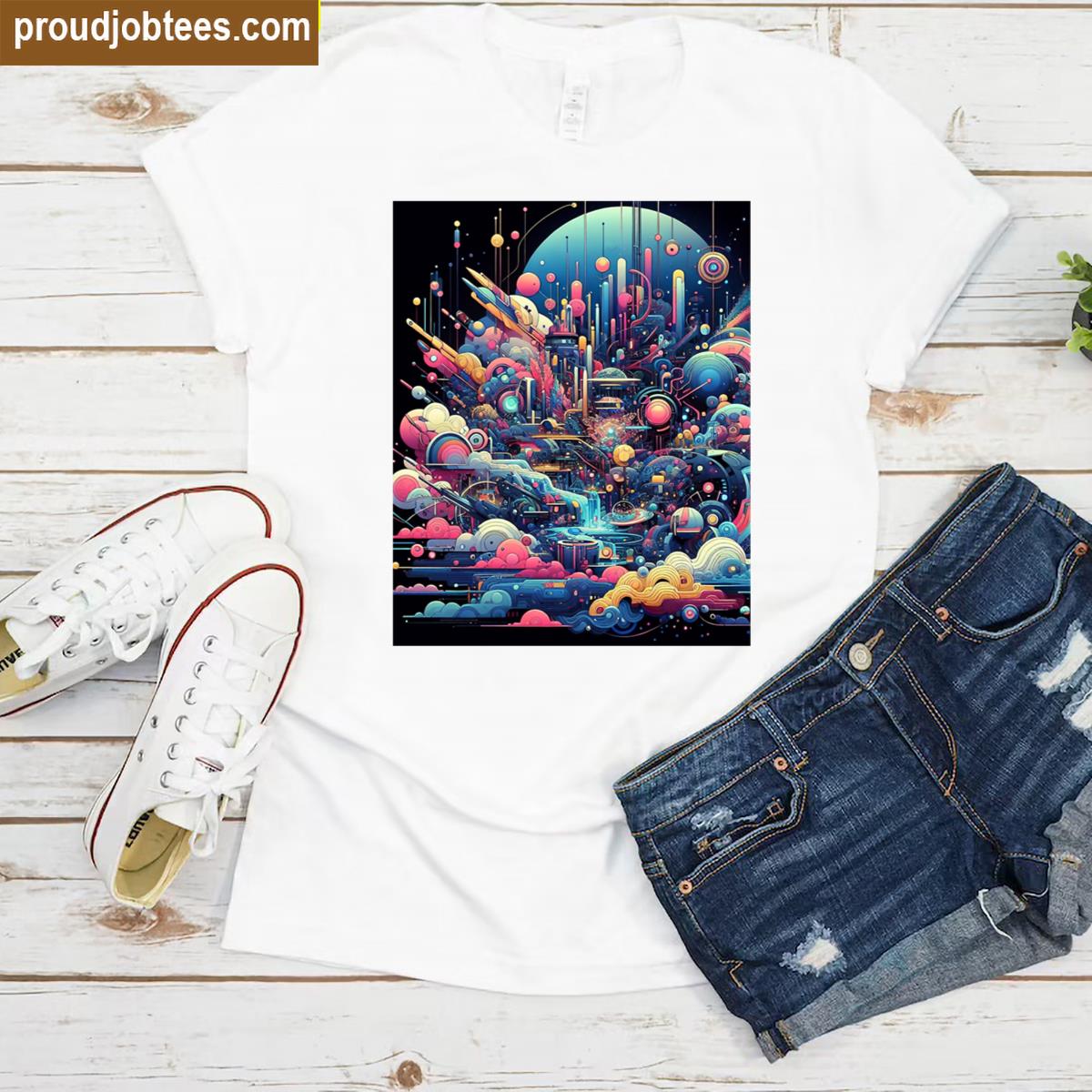 Cosmic Kaleidoscope Graphic Shirt