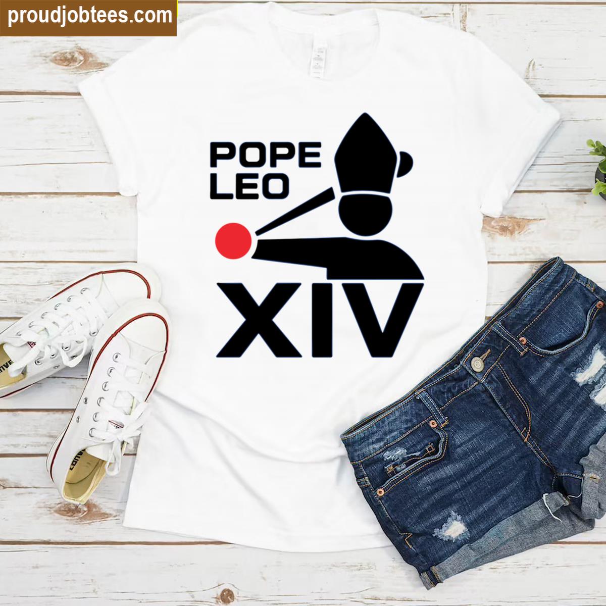Da Pope Leo The 14th Xiv Baseball Apparel Shirt