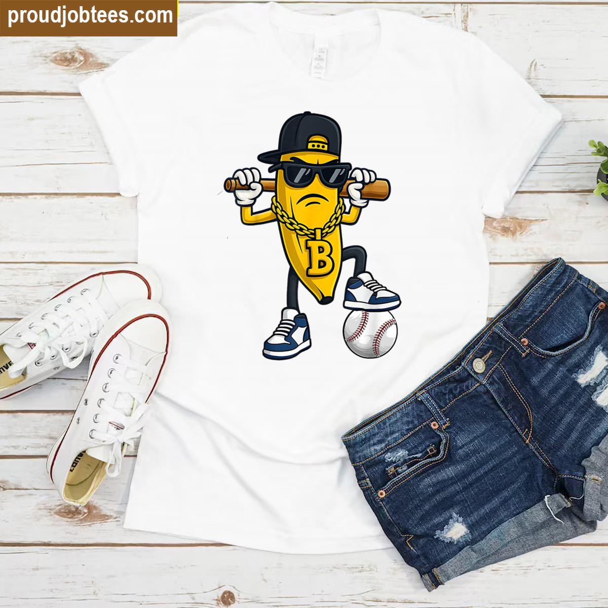 Funny Banana Wear Sunglasses Shirt
