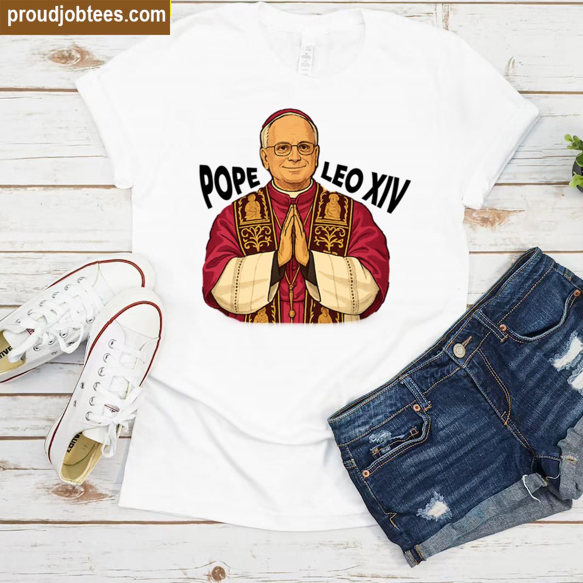 New Pope Modern Art Pope Leo Stylized Shirt