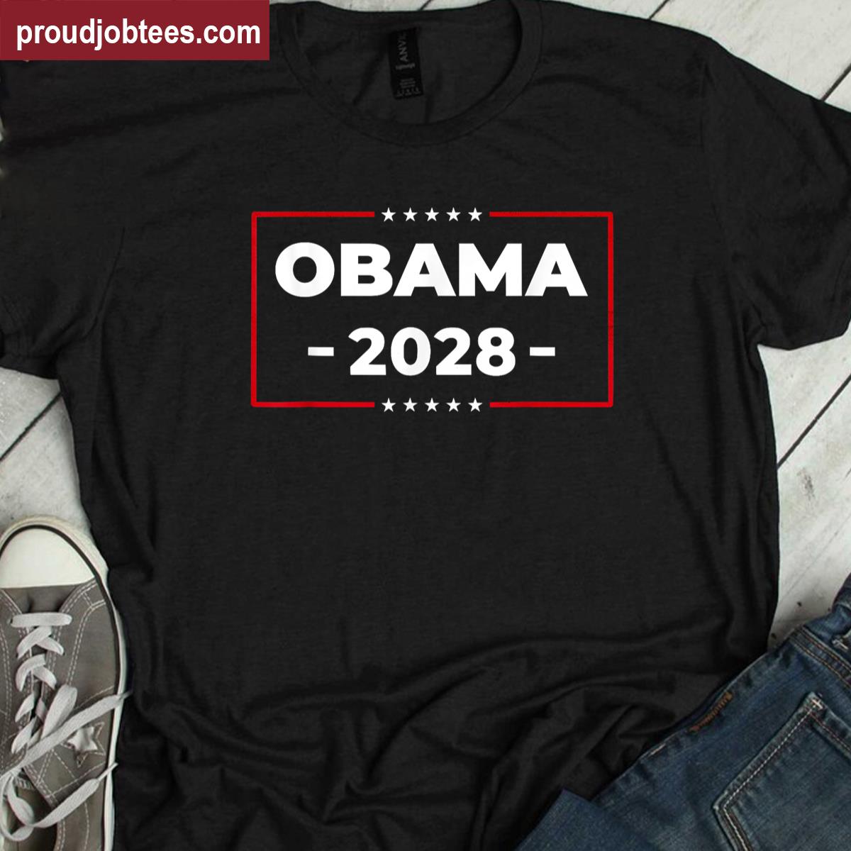 Obama Retro Patriotic 2028 Political Protest Rally Shirt