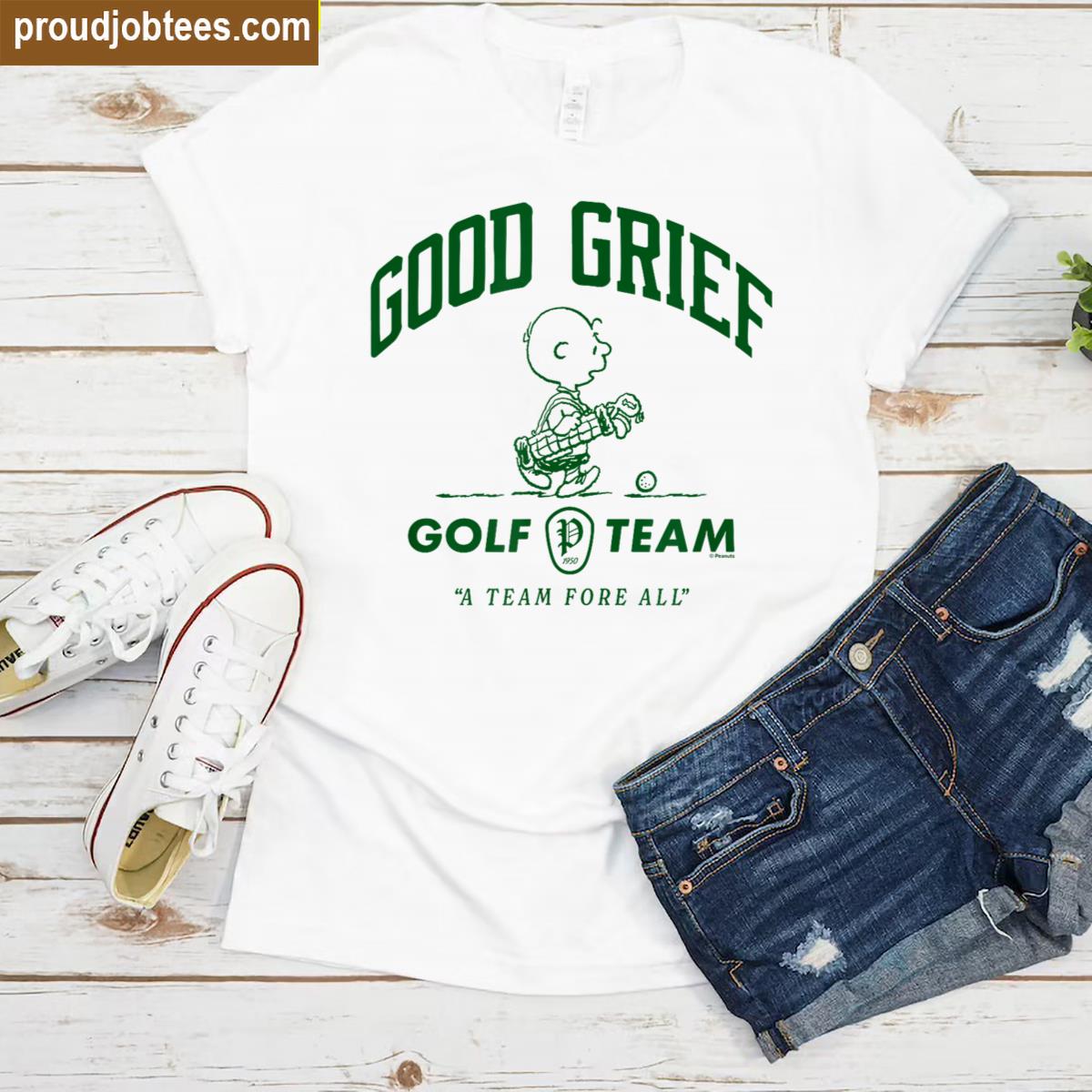 Peanuts Good Grief Golf Team Shirt