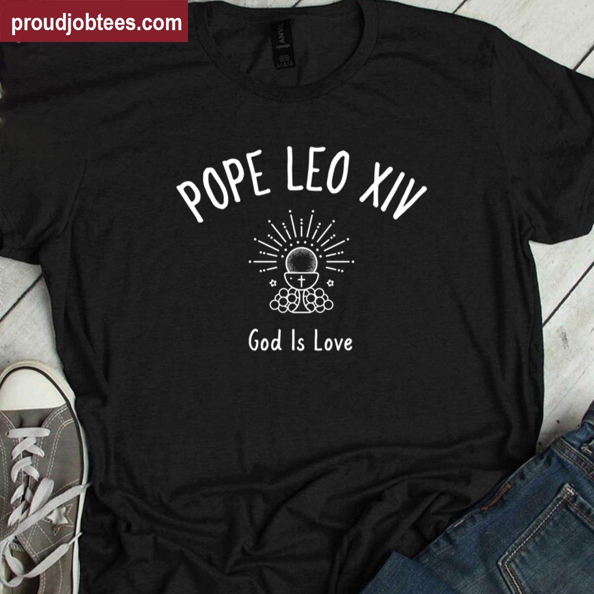 Pope Leo Xiv Catholic Leader Premium Shirt
